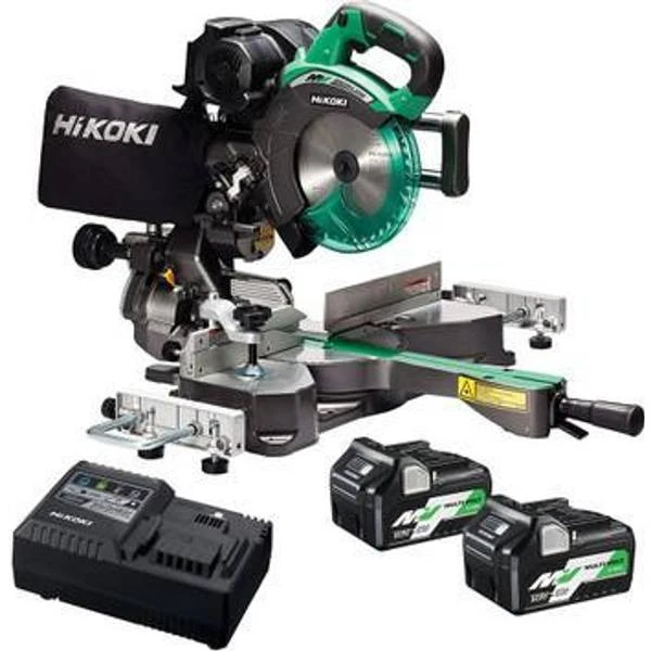 Hikoki C3607DRA/JGZ 18V/36V Multi Volt 185mm Slide Compound Mitre Saw With 2x 2.5Ah/5.0Ah Batteries 3 Hikoki C3607DRA/JGZ 18V/36V Multi Volt 185mm Slide Compound Mitre Saw With 2x 2.5Ah/5.0Ah Batteries